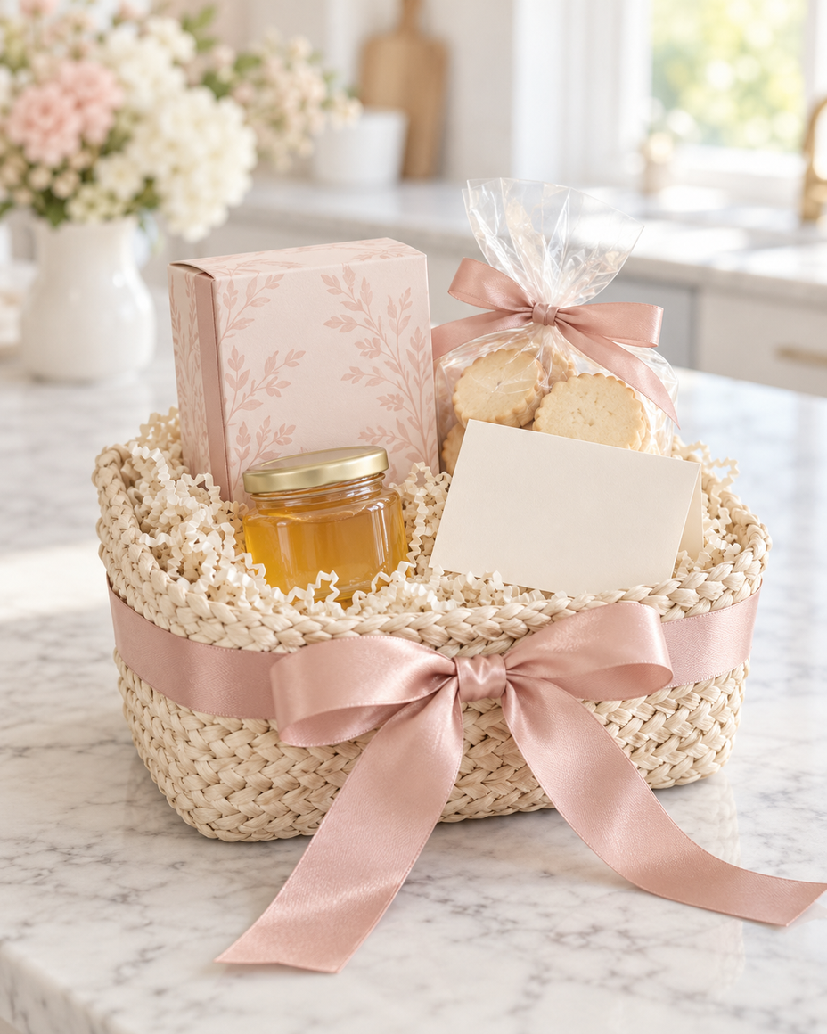 Gift baskets handmade by Lakehouse with Love